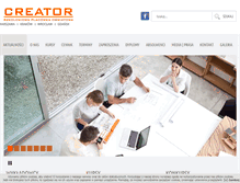 Tablet Screenshot of creator.net.pl